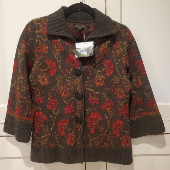 Icelandic Design Lambswool Cardigan S NWT - Picture 11 of 11